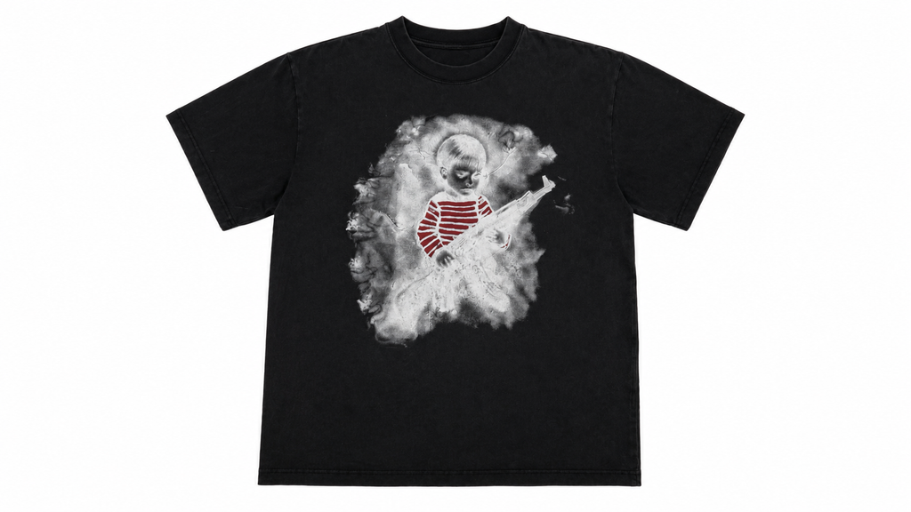 Bad adolesent tee BLACK
